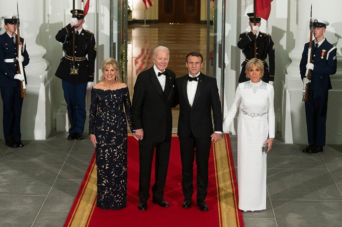 The Bidens & France’s Emmanuel & Brigitte Macron