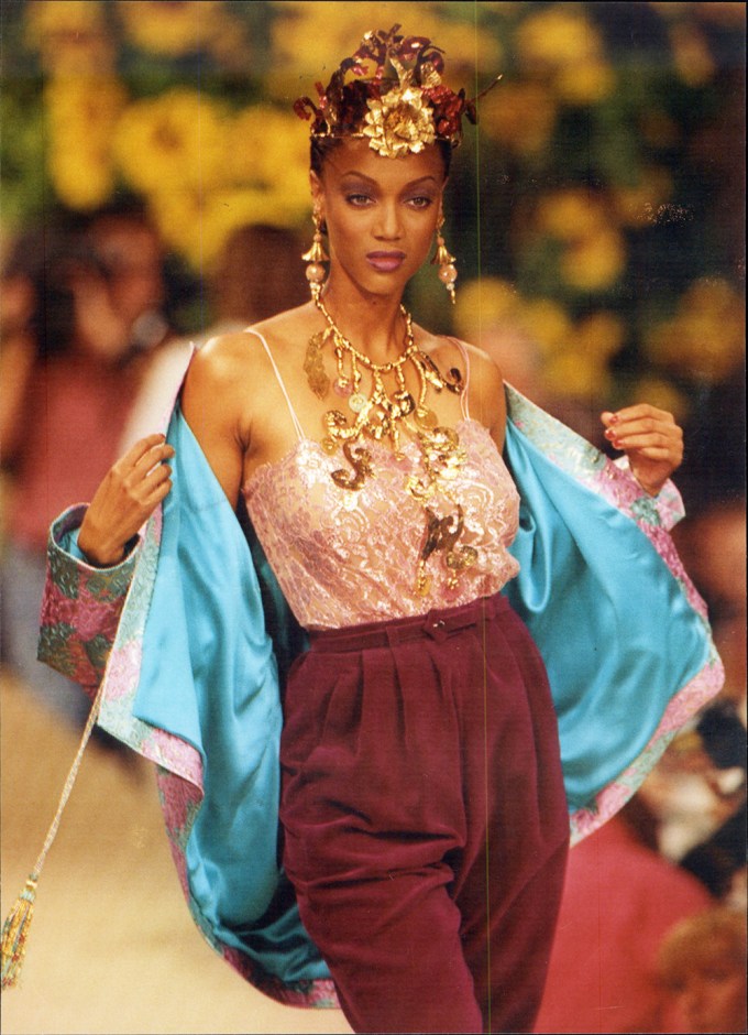 Tyra Banks for Yves St. Laurent