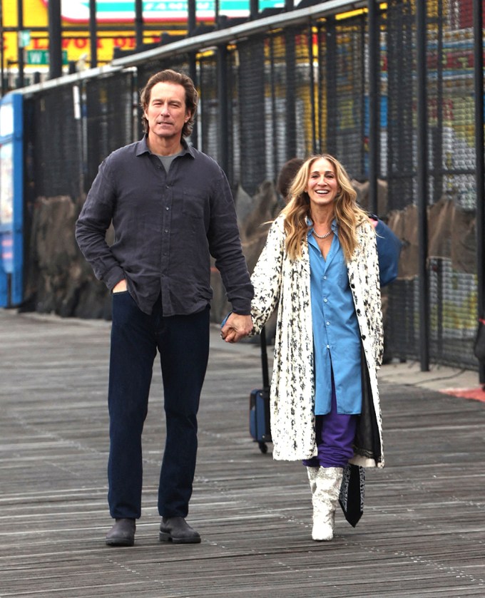 Sarah Jessica Parker & John Corbett In Coney Island