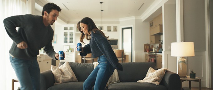 Miles Teller & Keleigh Sperry Dance For Bud Light