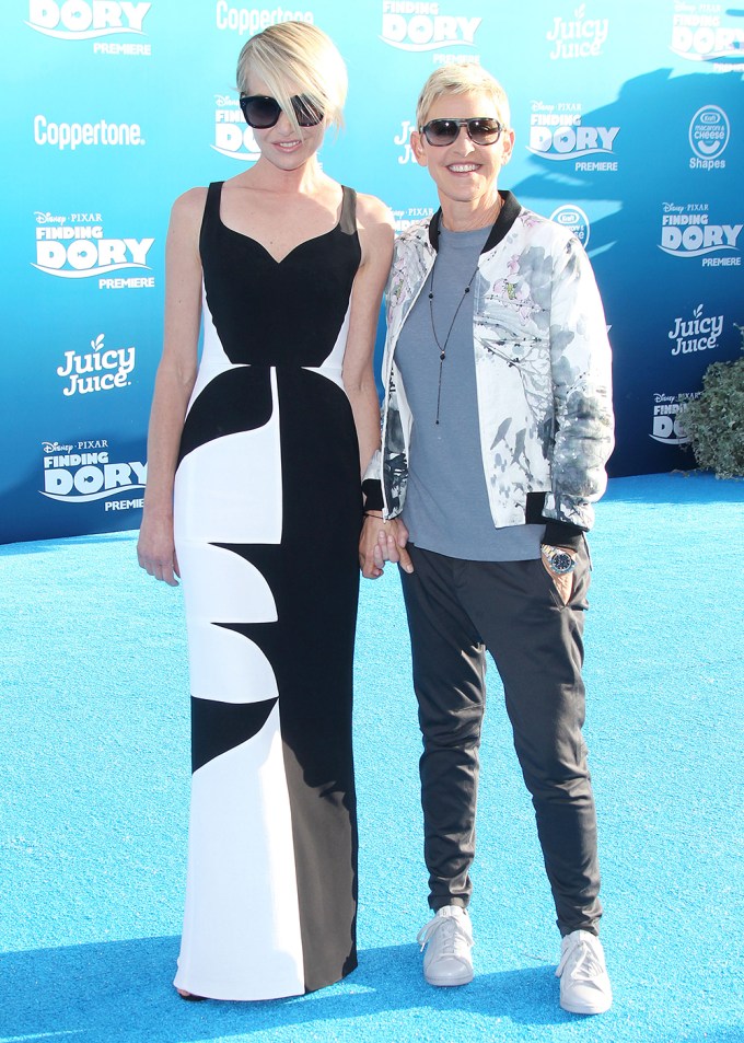 Ellen DeGeneres & Portia de Rossi at the LA Premiere of ‘Finding Dory’