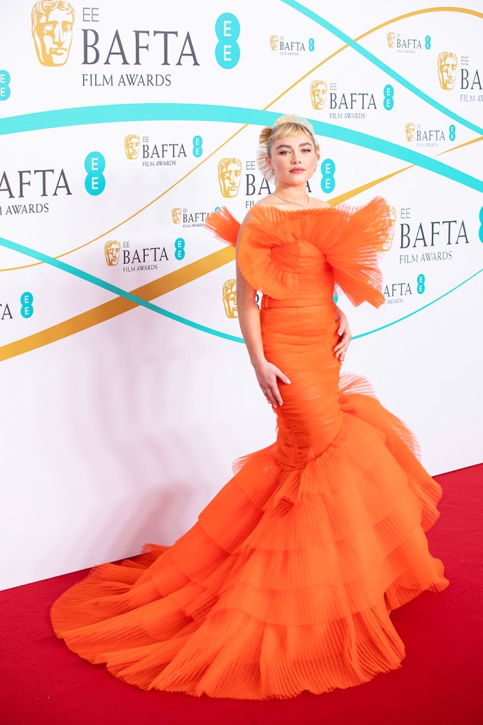 Florence Pugh at the 2023 BAFTAs