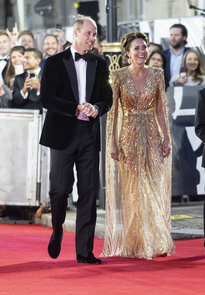 Kate Middleton & Prince William at the Premiere of ‘No Time to Die’