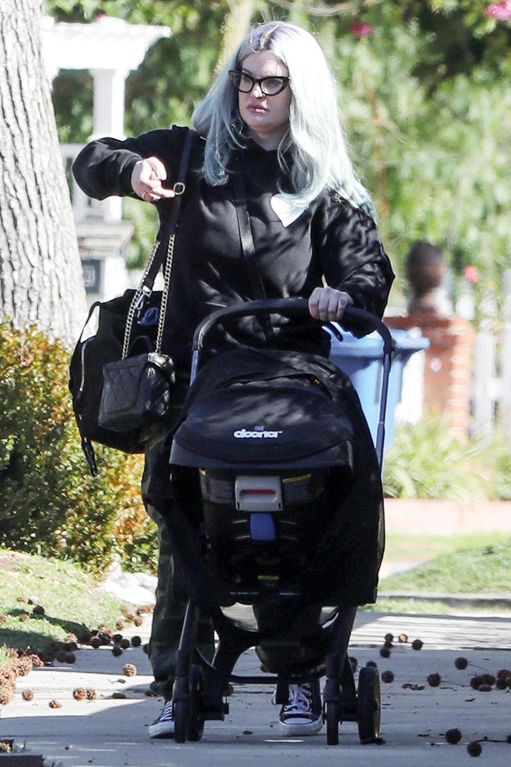 *EXCLUSIVE* New mom Kelly Osbourne spends some quality time with baby Sid!