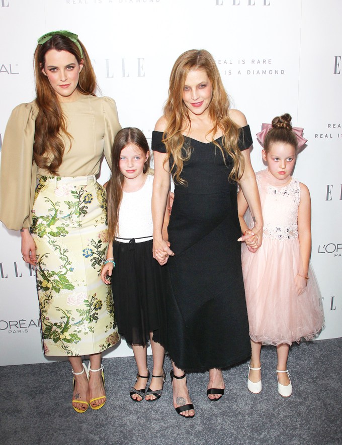 Lisa Marie Presley & Her Girls in 2017