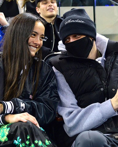 Chase Sui Wonders, Pete Davidson on a date watching the home team NY Rangers defeat the visiting Seattle Kraken 6-3 at Madison Square Garden.
Seattle Kraken v New York Rangers, NHL hockey game, Madison Square Garden, New York, USA - 10 Feb 2023