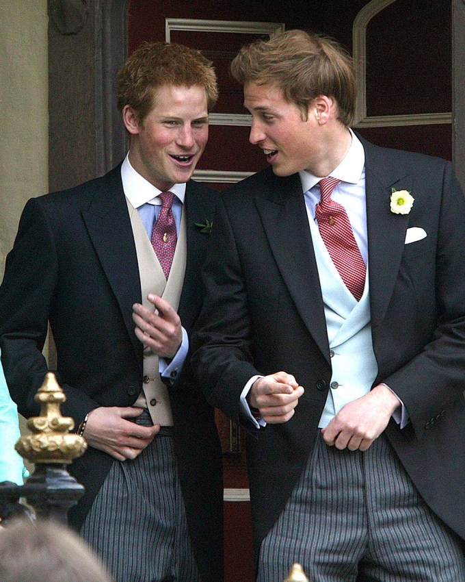 Prince Harry & Prince William in 2005