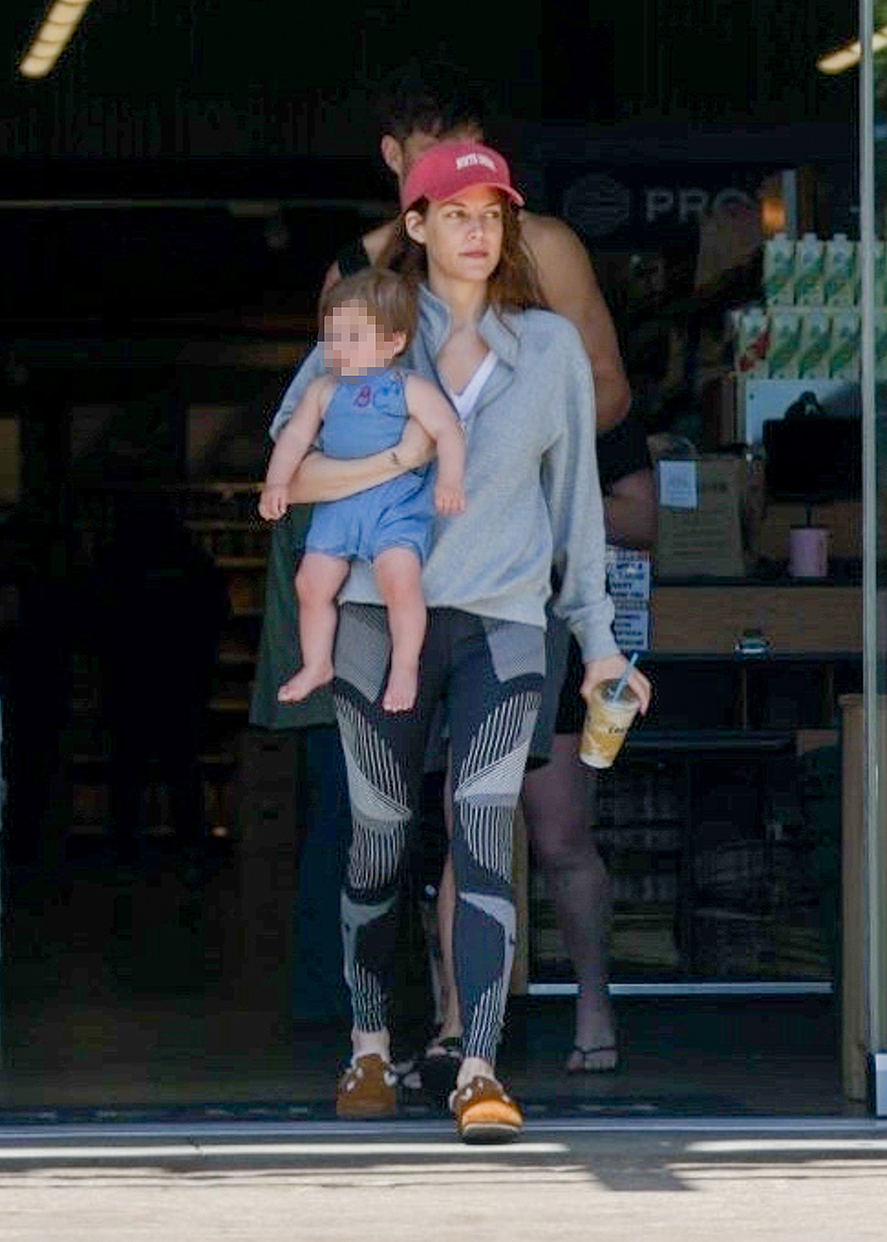 *EXCLUSIVE* Riley Keough spends the day with her husband and their baby girl!