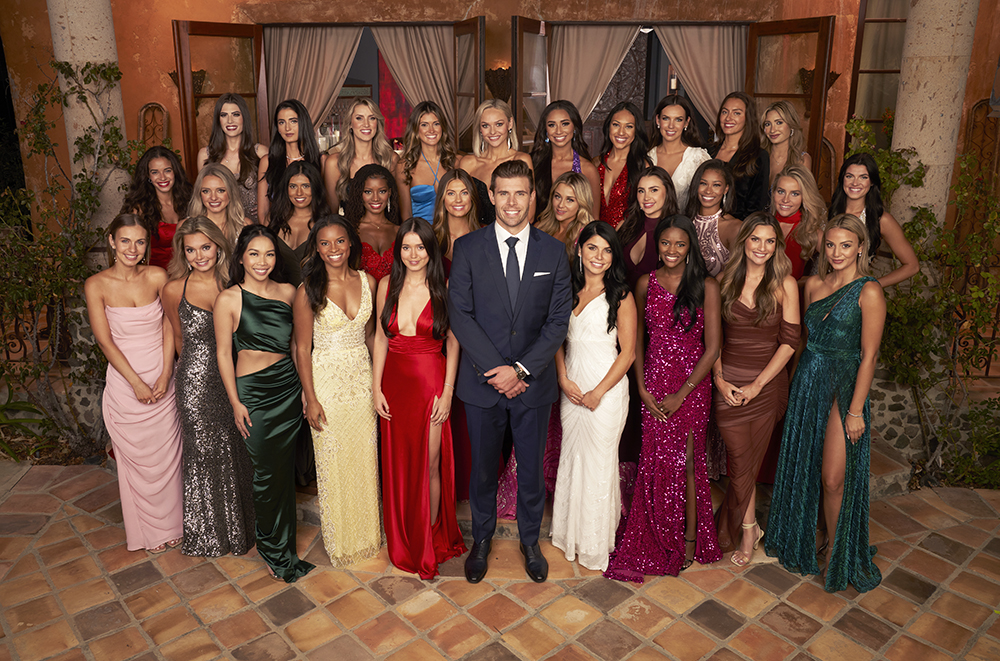 THE BACHELOR - ABC’s “The Bachelor” stars Back row: Victoria J., Ariel, Kaity, Cara, Olivia M., Kylee, Mercedes, Davia, Anastasia, Sonia
Middle row: Olivia L., Brooklyn, Lekha, Brianna, Bailey, Christina, Madison, Genevie, Holland, Gabi
Front row: Jessica, Cat, Vanessa, Aly, Greer, Zach Shallcross, Viktoria E., Charity, Katherine, Kimberly. (ABC/Craig Sjodin)