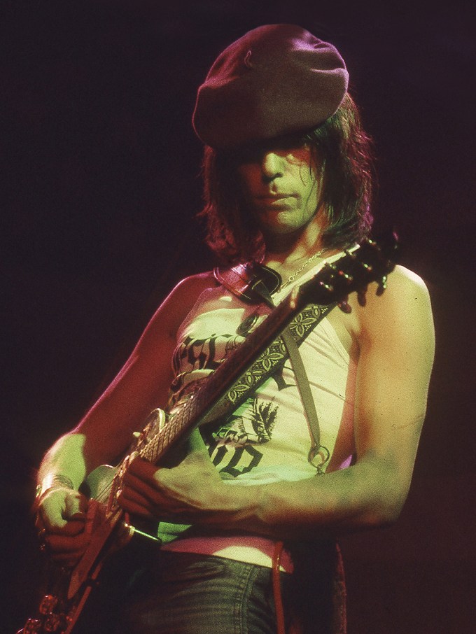 Jeff Beck playing guitar