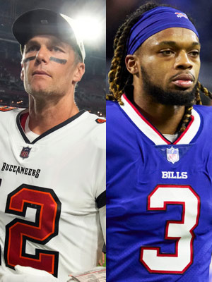 Tom Brady Damar Hamlin