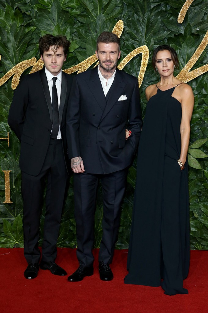 The Beckhams At The British Fashion Awards 2018