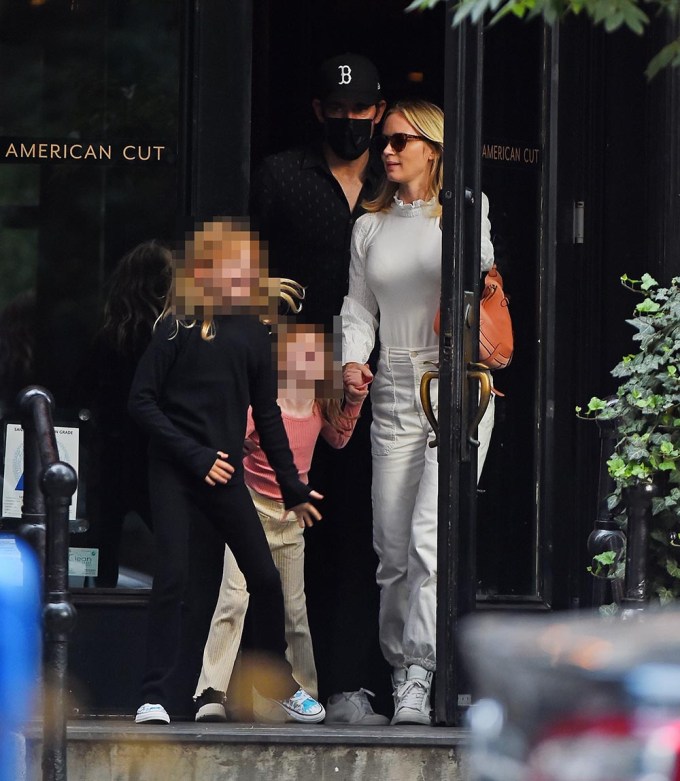 Emily Blunt & John Krasinski’s Family in New York