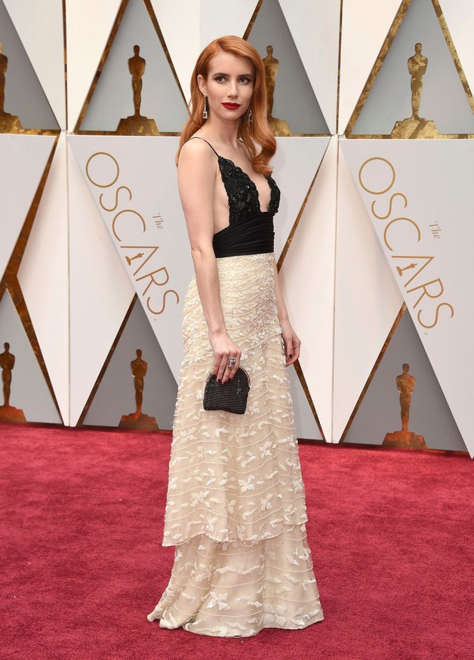 Emma Roberts at the 2017 Oscars