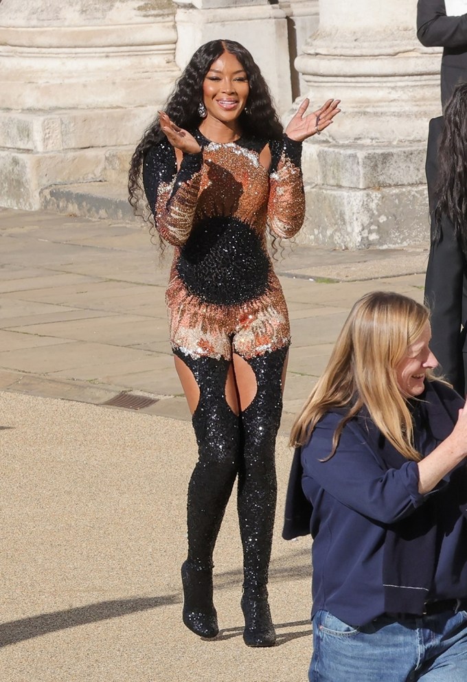 Naomi Campbell At Alexander McQueen