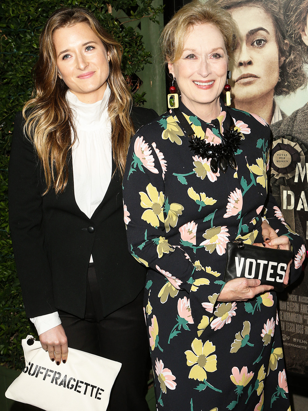 BEVERLY HILLS, LOS ANGELES, CA, USA - OCTOBER 20: Actress Meryl Streep and daughter Grace Gummer arrive at the Los Angeles Premiere Of Focus Features' 'Suffragette' held at the Samuel Goldwyn Theater at The Academy of Motion Picture Arts and Sciences on October 20, 2015 in Beverly Hills, Los Angeles, California, United States. (Photo by Image Press/Splash News)Pictured: Grace Gummer,Meryl Streep,Grace GummerMeryl StreepRef: SPL1157059 201015 NON-EXCLUSIVEPicture by: SplashNews.comSplash News and PicturesUSA: +1 310-525-5808London: +44 (0)20 8126 1009Berlin: +49 175 3764 166photodesk@splashnews.comWorld Rights