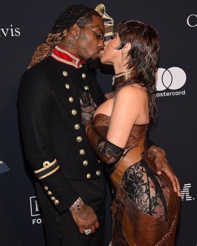 Yo Gotti and Angela Simmons arriving at the 2023 Pre-GRAMMY Gala held at the Beverly Hilton Hotel on February 4, 2023 in Beverly Hills, CA. com. 04 Feb 2023 Pictured: Offset and Cardi B. Photo credit: Lisa OConnor/AFF-USA.com / MEGA TheMegaAgency.com +1 888 505 6342 (Mega Agency TagID: MEGA939427_013.jpg) [Photo via Mega Agency]