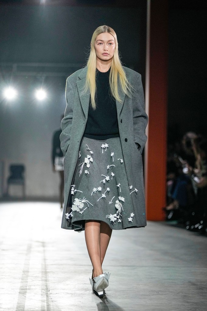 Gigi Hadid Walks Prada