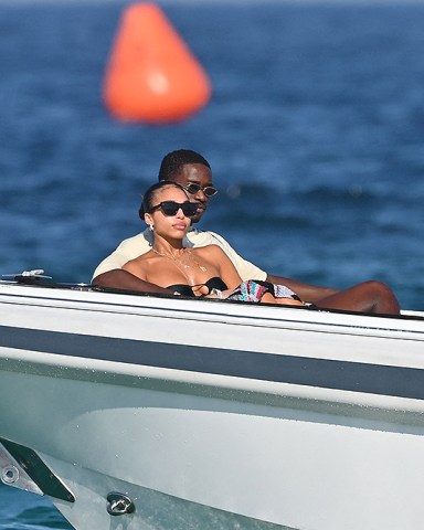 Saint-Tropez, FRANCE  - *EXCLUSIVE* Damson Idris and Lori Harvey Bask in the Sun, Joined by Marjorie Bridges and Brothers Wynton and Broderick Jr. on their Exclusive Gulf of Saint-Tropez Retreat.

Pictured: Damson Idris, Lori Harvey

BACKGRID USA 16 JULY 2023 

BYLINE MUST READ: Best Image / BACKGRID

USA: +1 310 798 9111 / usasales@backgrid.com

UK: +44 208 344 2007 / uksales@backgrid.com

*UK Clients - Pictures Containing Children
Please Pixelate Face Prior To Publication*