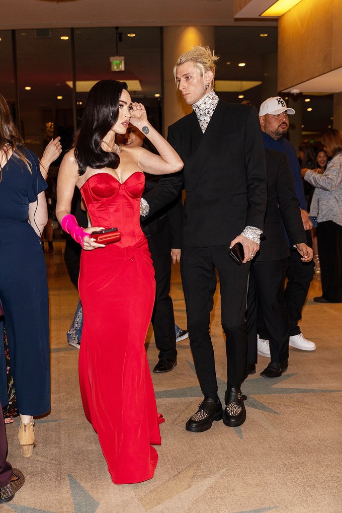 Megan Fox and Machine Gun Kelly at Clive Davis’ Grammy Party 2023