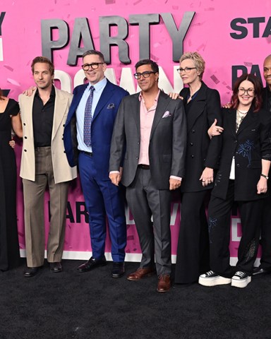 Martin Starr, Zoe Chao, Jennifer Garner, Ryan Hansen, Jane Lynch, Megan Mullally, Ken Marino, Tyrel Jackson Williams, James Marsden and Ken Marino
'Party Down' TV series season 3 premiere, Los Angeles, California, USA - 22 Feb 2023