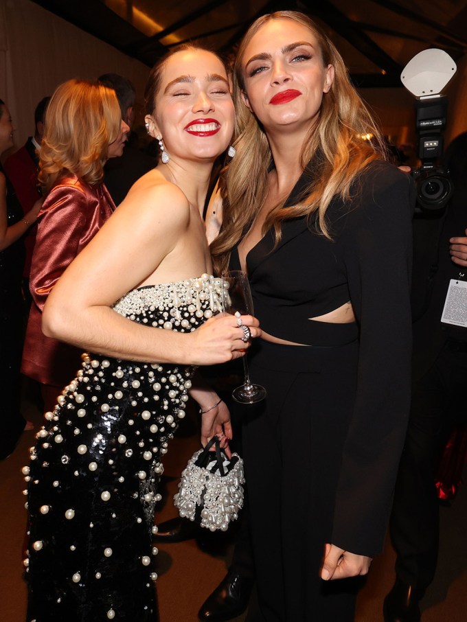 Haley Lu Richardson and Cara Delevingne