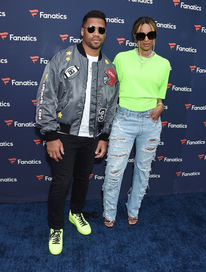 Russell Wilson & Ciara At Michael Rubin’s Fanatics Super Bowl Party