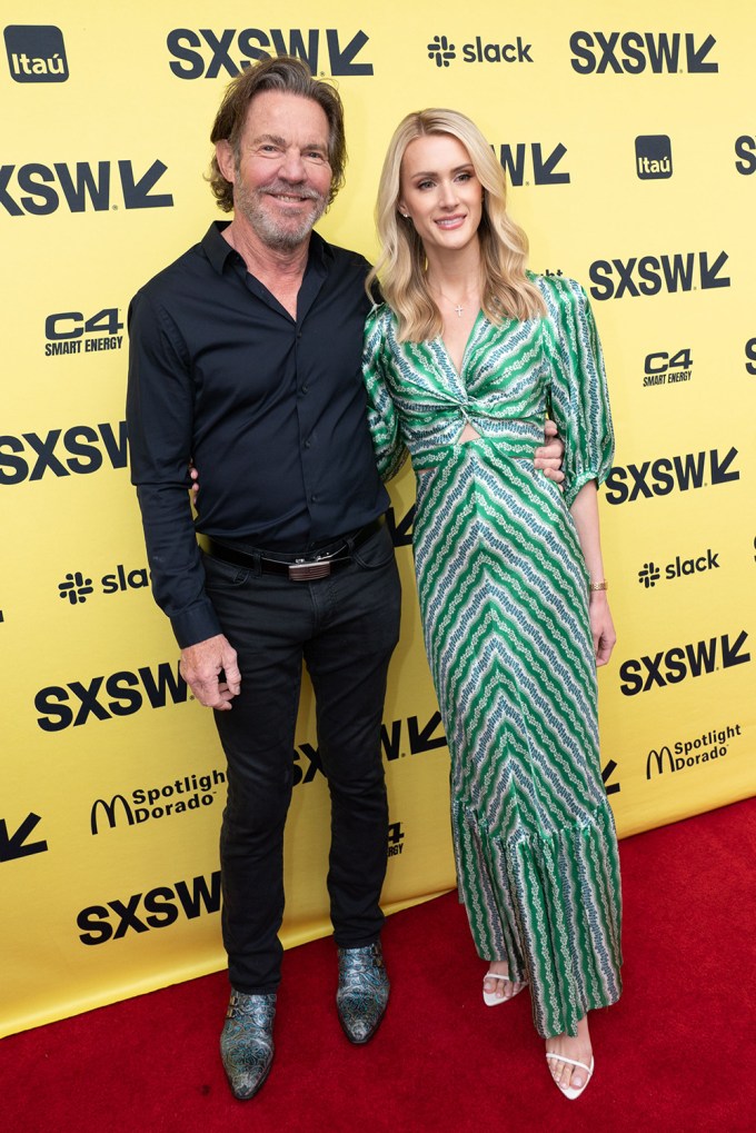 Dennis Quaid & Wife At The Premiere Of ‘The Long Game’