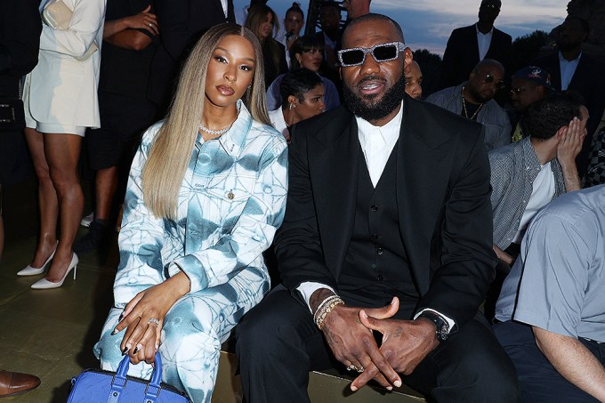 Lebron & Savannah James at the Louis Vuitton show