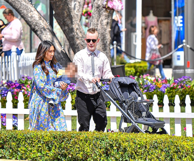 Macaulay Culkin and Brenda Song at the Grove