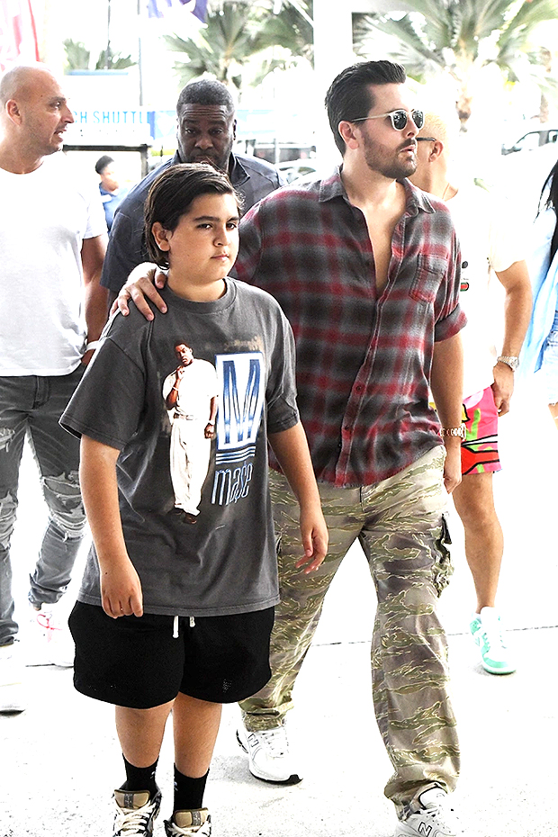 Mason Disick and Scott Disick