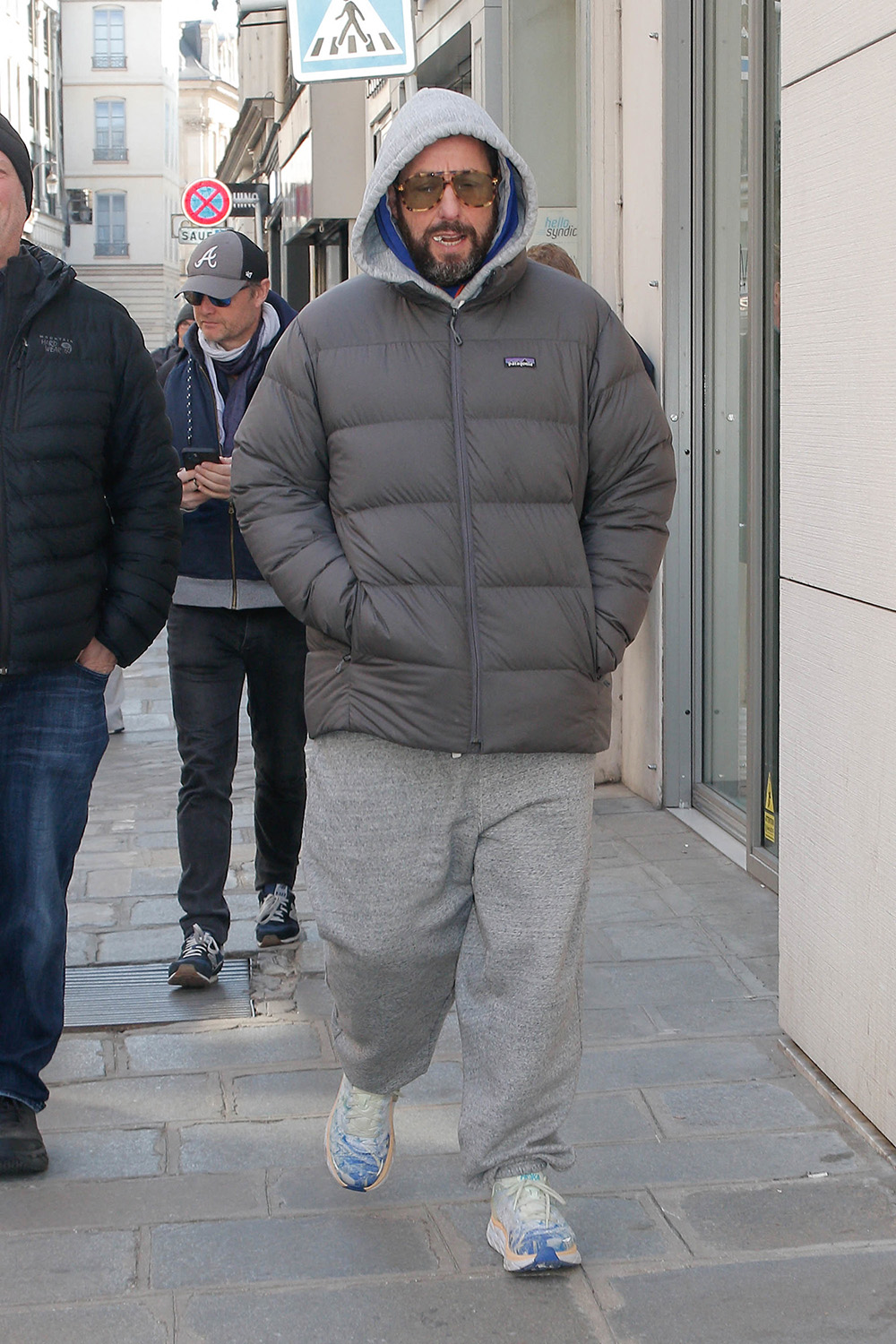 Adam Sandler having a stroll during Paris Fashion Week