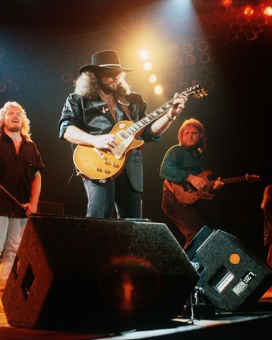 Johnny Van Zant, Gary Rossington and Ed King
Lynyrd Skynyrd in concert at the Capital Centre, Landover, Maryland, USA - 21 Sep 1995