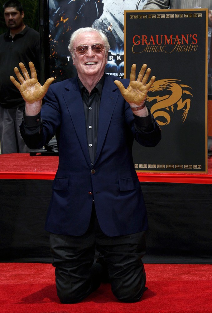 Michael Caine at his Handprint Ceremony