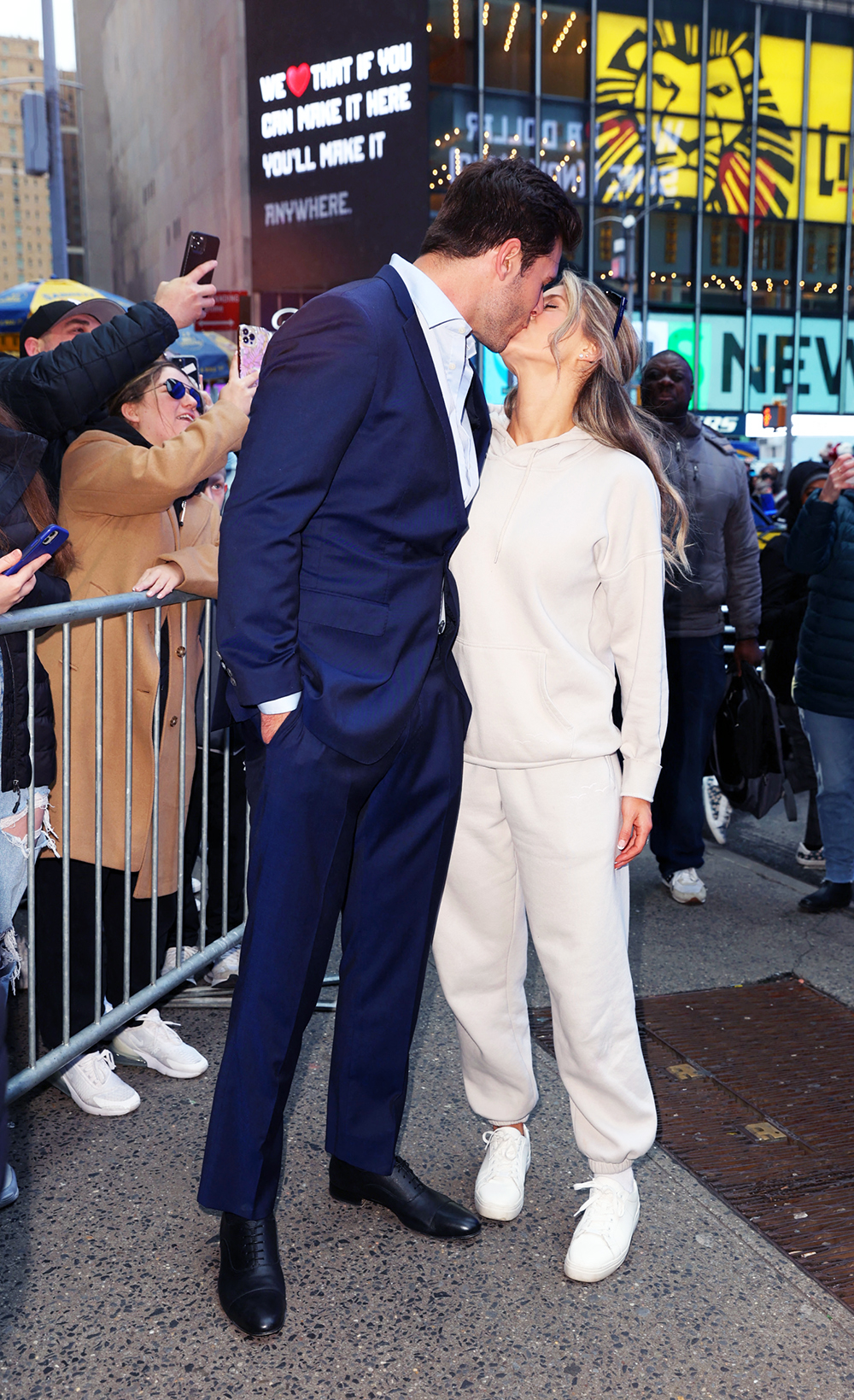 The Bachelor's Zach Shallcross seen kissing his new love at Good Morning America in New York City