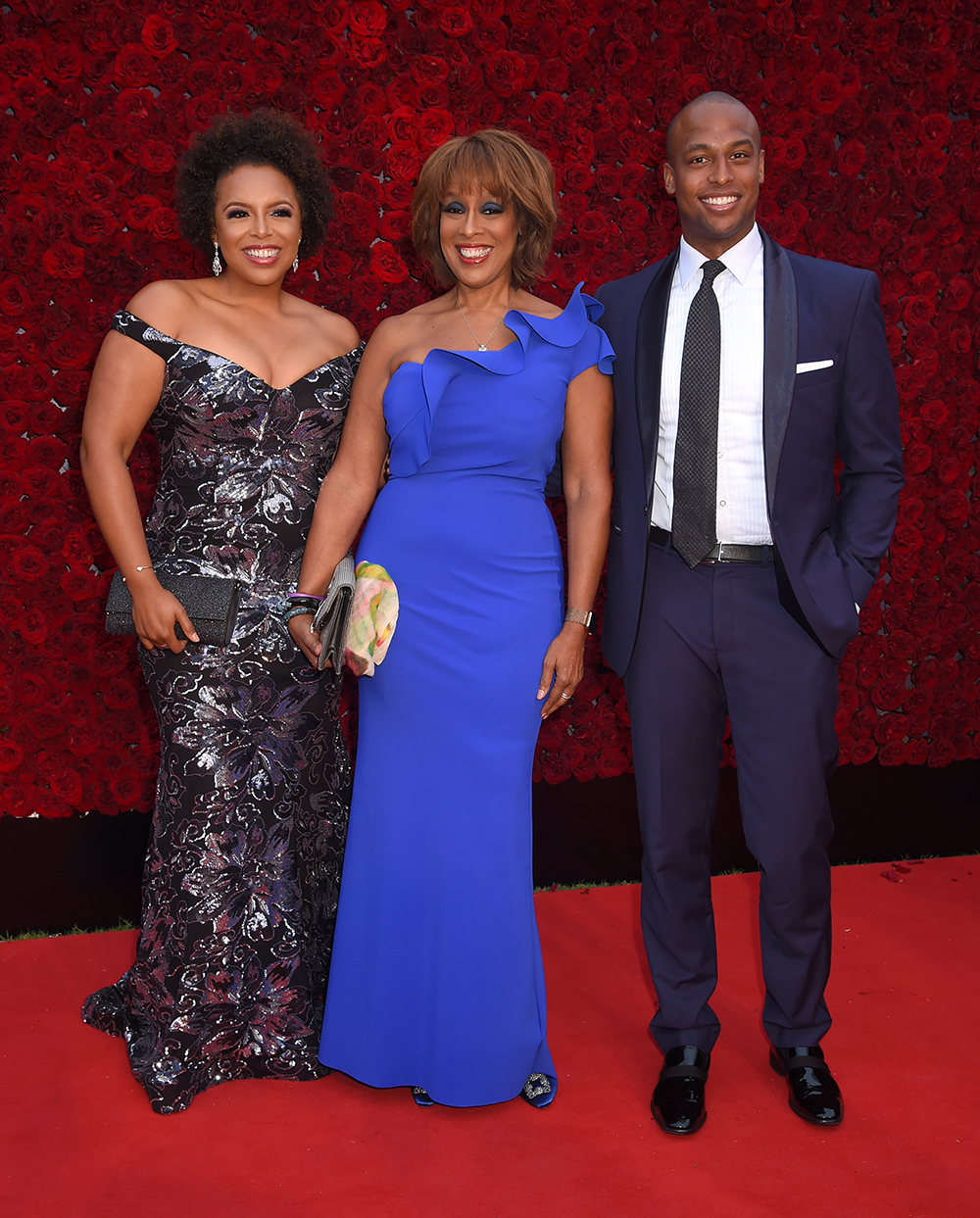 Kirby Bumpus, Gayle King and William Bumpus Jr..