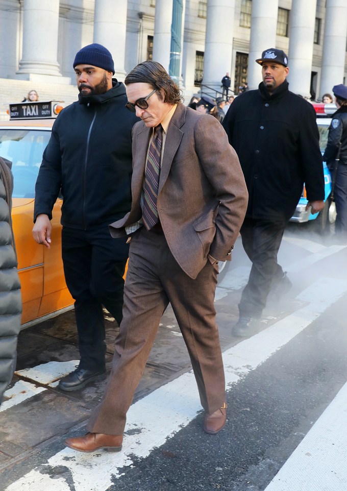 Joaquin Phoenix On Set Of ‘Joker: Folie à Deux’