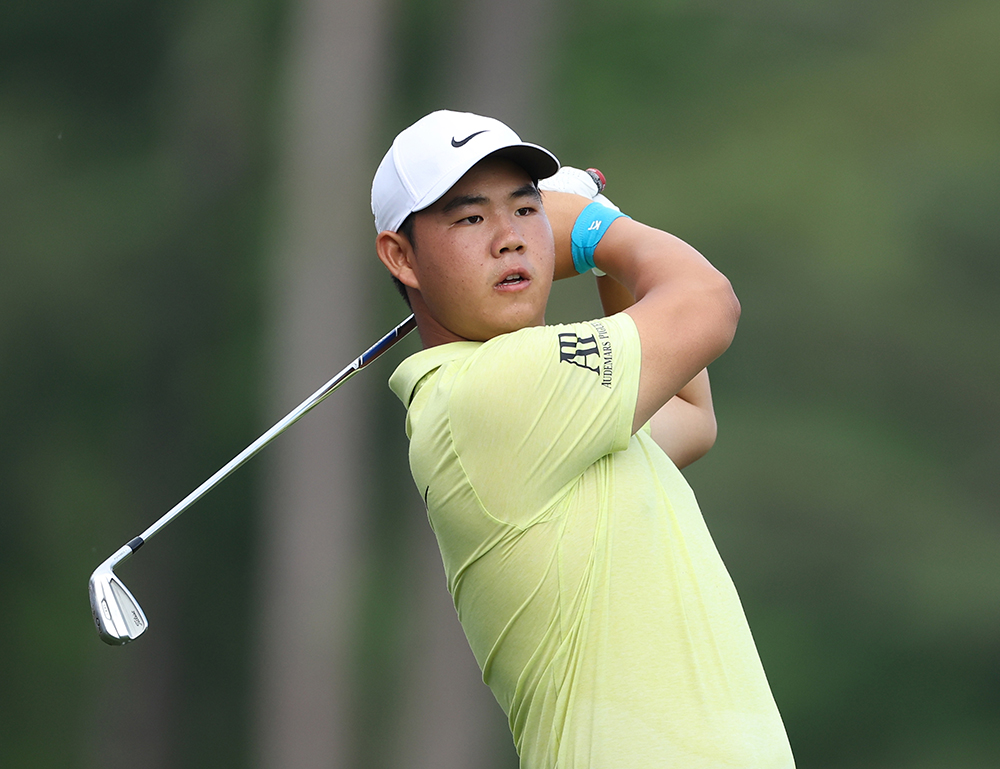 Tom Kim of South Korea at the 12th tee in the first round of the Masters Tournament at the Augusta National Golf Club in Augusta, Georgia, USA, 06 April 2023. The Augusta National Golf Club will hold the Masters Tournament from 06 April through 09 April 2023.
Masters Tournament Round 1, Augusta, USA - 06 Apr 2023