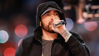 Eminem performing