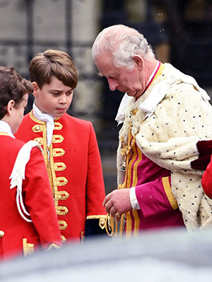 Prince George King Charles coronation