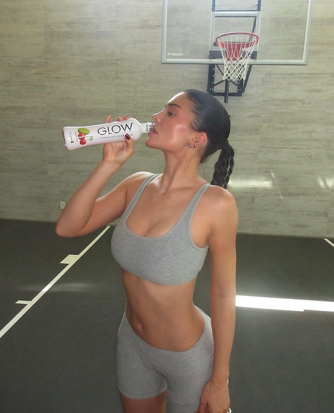 Kylie Jenner Sips on GLOW