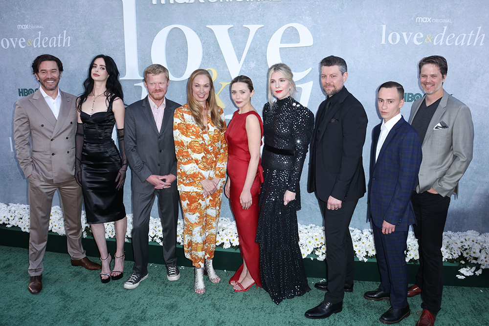 Tom Pelphrey, Krysten Ritter, Jessie Plemons, Elizabeth Marvel, Elizabeth Olsen, Lily Rabe, Patrick Fugit, Keir Gilchrist, Richard C. Jones
'Love & Death' TV Series premiere, Los Angeles, California, USA - 26 Apr 2023