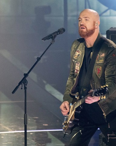 - Point de Vue Out
Mandatory Credit: Photo by Shutterstock (9336153e)
The Script - Mark Sheehan
'The Voice of Holland' TV show, Hilversum, The Netherlands - 27 Jan 2018