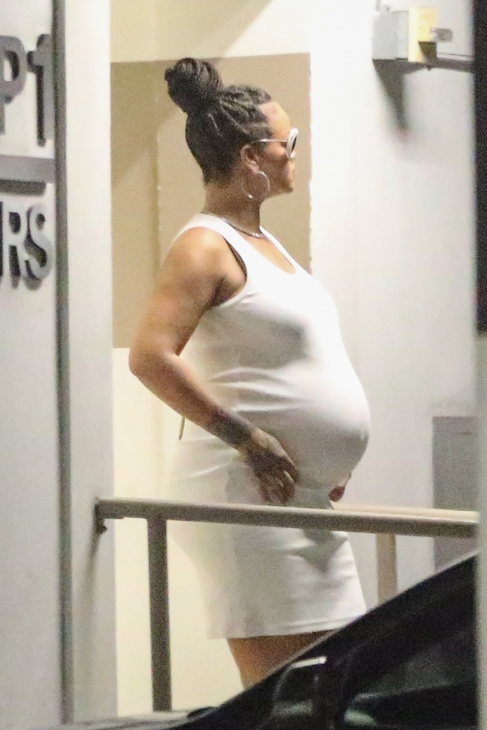 *EXCLUSIVE* Rihanna Flaunts Baby Bump While Indulging in Retail Therapy with Boyfriend ASAP Rocky at Westfield Century City!