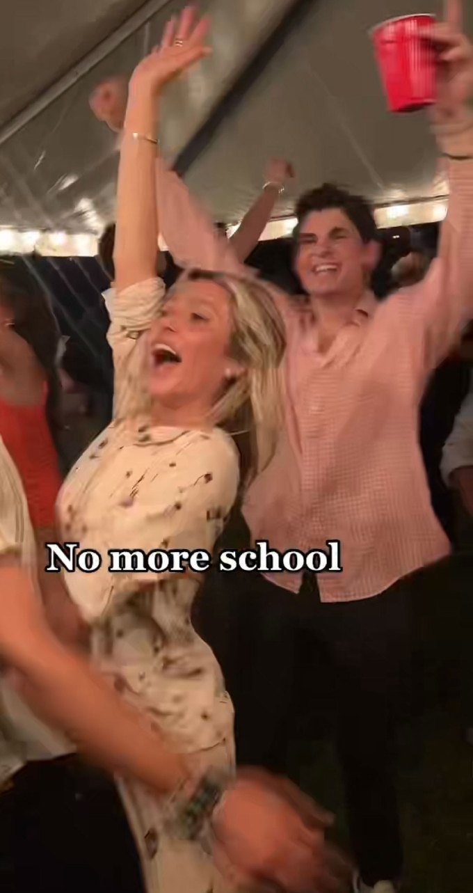 Alix Earle in PJ Place’s Champagne Modal Pajamas