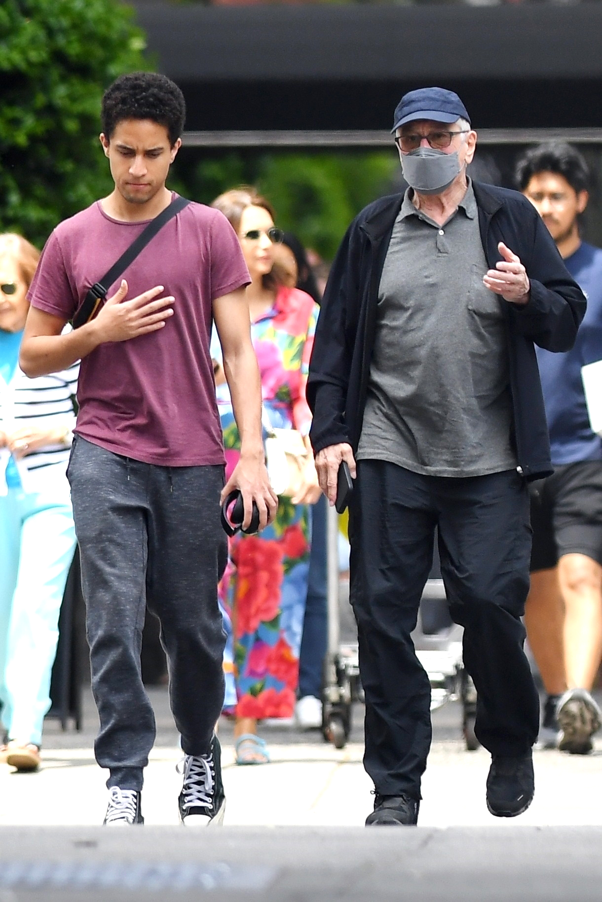 New York, NY  - *EXCLUSIVE*  - Actor and busy dad Robert De Niro is spotted out for lunch at Via Carota in New York City with his son Julian. The legendary actor just became a dad again at age 79 welcoming his 7th child with girlfriend Tiffany Chen. Julian is De Niro's son from his relationship with actress Toukie Smith.

Pictured: Robert De Niro

BACKGRID USA 16 MAY 2023 

USA: +1 310 798 9111 / usasales@backgrid.com

UK: +44 208 344 2007 / uksales@backgrid.com

*UK Clients - Pictures Containing Children
Please Pixelate Face Prior To Publication*