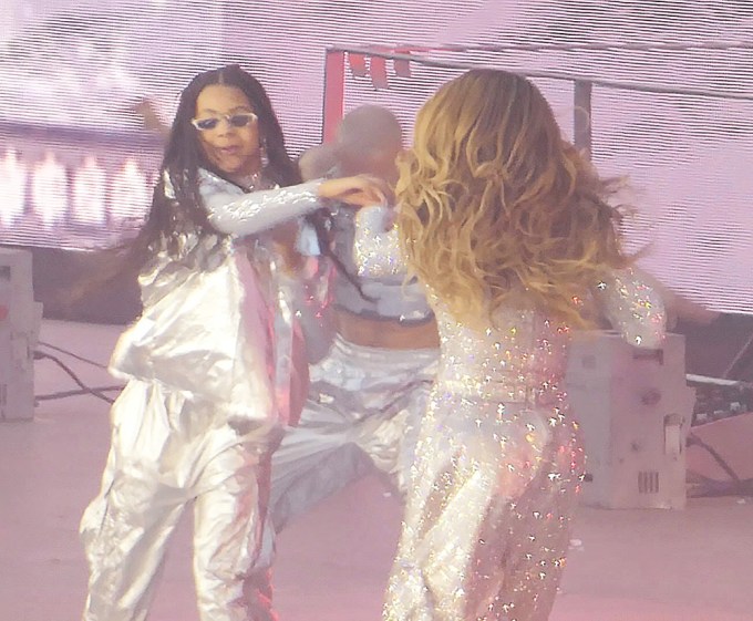 Beyonce & Blue Ivy Wear Silver