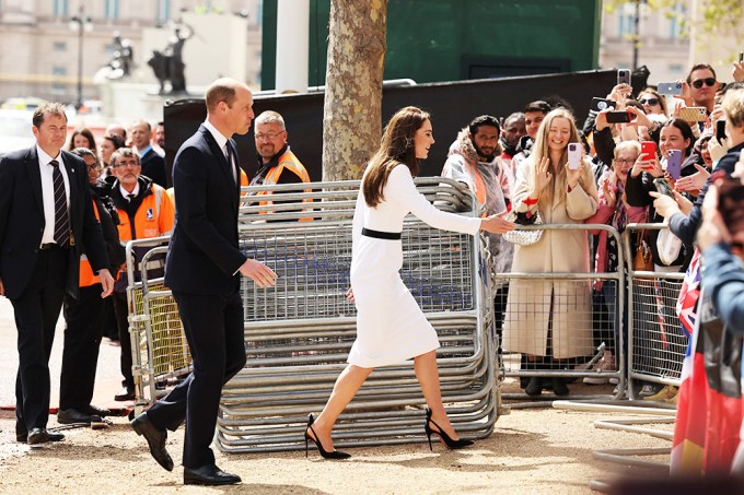 The Prince & Princess of Wales Greet Fans