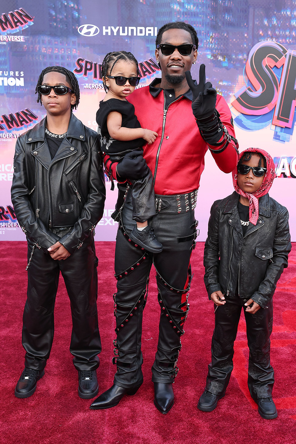 Jordan Cephus, Wave Cephus, Offset and Kody Cephus
'Spider-Man: Across The Universe' premiere, Regency Village Theatre, Los Angeles, CA, USA - 30 May 2023