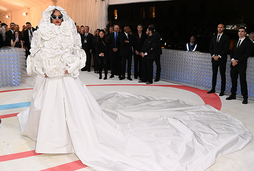 Rihanna
The Metropolitan Museum of Art's Costume Institute Benefit, celebrating the opening of the Karl Lagerfeld: A Line of Beauty exhibition, Arrivals, New York, USA - 01 May 2023